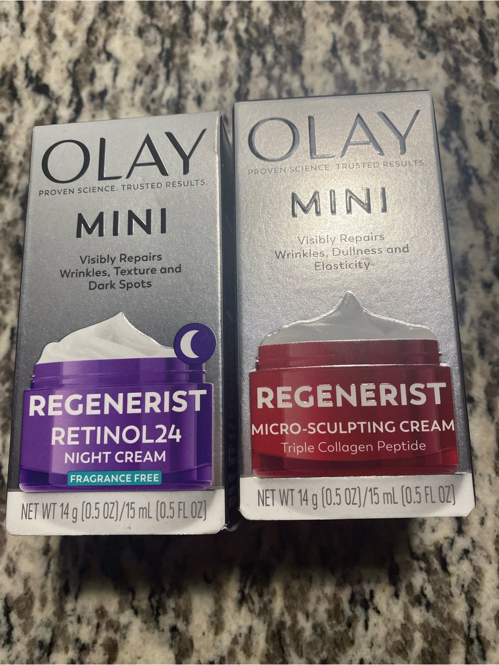 New OLAY Regenerist Mini Duo - Purple & Red Packaging